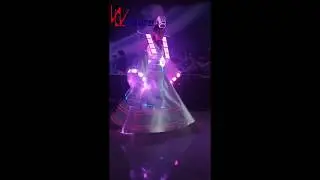 Amazing neon dress costume performance wear,LED dance clothing for women WL-0249