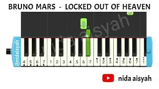 NOT ANGKA PIANIKA LOCKED OUT OF HEAVEN | EASY MELODICA LOCKED OUT OF HEAVEN BRUNO MARS