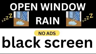  Calm Rain by an Open Window for Deep Sleep black screen better sleep