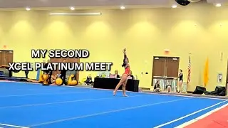 MY SECOND EVER XCEL PLATINUM COMPETITION! 🏆💪🥇 1ST ALL AROUND!