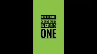 Easily make chords in studio one 💯 #studioone #music #musicproduction