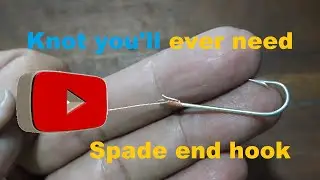 The KNOT that you'll need tying a spade END hook #fishingknot #fishingknottutorial #angler