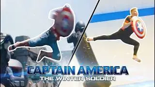 CAPTAIN AMERICA 2 Stunts In Real Life ft. Nick Pro | Flips & Kicks