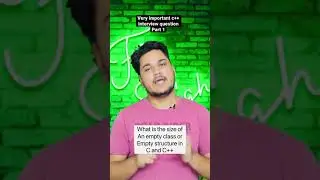 Very important c++ interview question part 1 | C++ question asked in TCS, Infosys, Cognizant, L&T