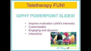 GIF&rsquo;s in telehealth speech therapy!