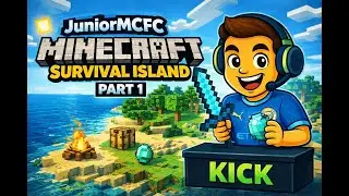 Minecraft Survival Island JuniorMCFC &ndash; Part 1 (Can I Survive?!)