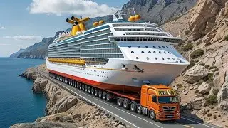 Extreme Dangerous Transport Skill Operations Oversize Truck  Heavy Equipment @MrTech-y3q