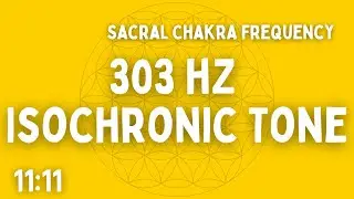 ⚡ 303 HZ ISOCHRONIC TONE  ⚡ SACRAL CHAKRA ⚡ 11:11 ⚡ BEN SHAMAN