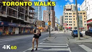 Dundas Street East Downtown Toronto Morning Walk (July 2021)