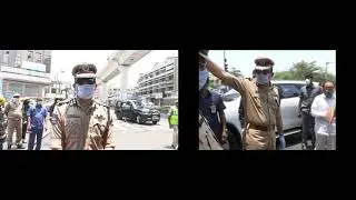 COVID19-LOCKDOWN | SPRINKLING OF SODIUM HYPO CLORITE  AT NALGONDA X ROAD|ANJANI KUMAR,IPS, CP HYD