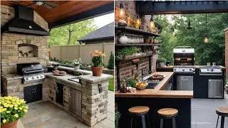 Outdoor Kitchen & Green Patio Setup | Dream Backyard Decor Ideas