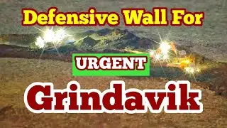 Defensive Wall For Grindavik Lava Flow, Iceland Fagradalsfjall Litli-Hr&uacute;tur Volcano Eruption Magma