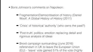 Source Introduction - Boris Johnson on Napoleon