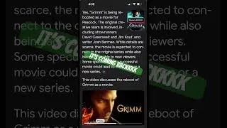 Grimm is COMING BACK! It&rsquo;s officially official! I can&rsquo;t believe it!! #Grimm #grimmmovie #peacock