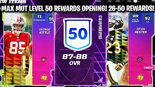 MAX MUT LEVEL 50 REWARDS! FREE 92 HESTER, 91 KITTLE, 87-88 PASS AND MORE! MUT LEVEL 26-50 REWARDS!
