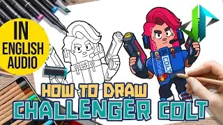 [DRAWPEDIA] HOW TO DRAW CHALLENGER COLT (BRAWLER) from BRAWL STARS - STEP BY STEP DRAWING TUTORIAL