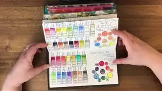 Watercolor Palette Inventory Flip Through in a Chic Sparrow Classic Narrow Creme
