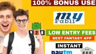 New Fantacy App | 100%  Bonus Use 🔥| Low Entry  | Best  Fantacy in India