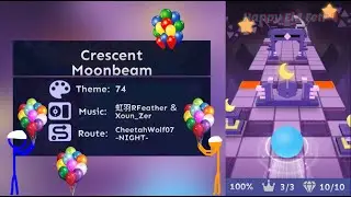 Rolling Sky - Crescent Moonbeam 100% (10/10 💎 - 3/3 👑) | Rolling sky