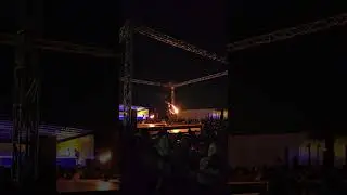 Dubai desert safari Fire show #dubai #uae #travel