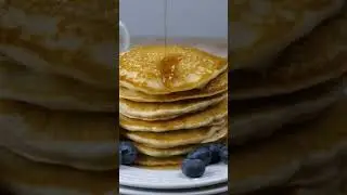 Vegan Vanilla Pancakes | No egg no milk no butter cake