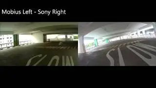 Mobius (1080p) vs Sony HDR AZ1 (XAVC S) Indoor Quad Flying Video Comparison
