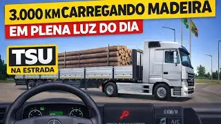 3.000 km Carregando Madeira em Plena Luz do Dia | TSU Na Estrada