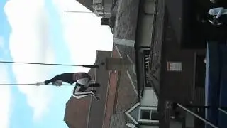 Kerry Wheeler static trapeze show for IYAF Festival
