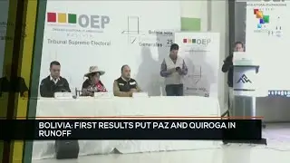 FTS 8:30 18-08: Bolivia: First results put Paz and Quiroga in runoff
