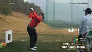 [1080P SLOW] BAE Sang-Moon IRON Golf Swing_Driving Range 2012 (4)