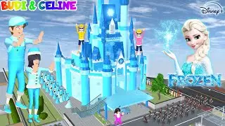 Elsa Frozen Dikejar Penyihir Jahat Sampai Di Kota Sakura😱 Yuta Mio Bantu Buat Istana Serba Es