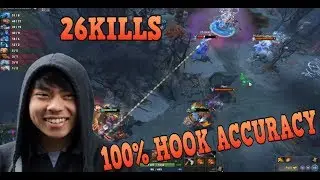 OG.ana PUDGE MID PLAYER PERSPECTIVE - UNBELIEVABLE HOOKS DOTA 2