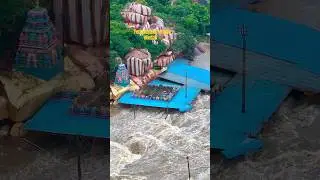 Edupayala Bhavani Temple - Medak #floods #medak #shorts #viralshorts #drone #telangana