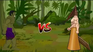 Hulk vs pyramid head - drawing cartoons 2