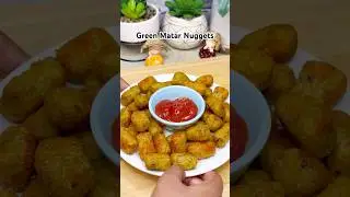 Green Matar Nuggets😍#shorts #recipe #snacks #nuggets #matar #shortsfeed #trending #viral #cooking