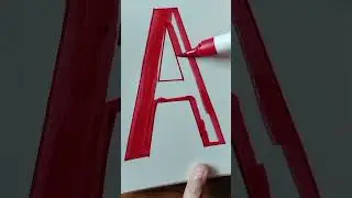 Fun with Alphabets A 🧐 Coloring Alphabet A #shorts #alphabeta #alphabet #alphabets  #alphabetabcd