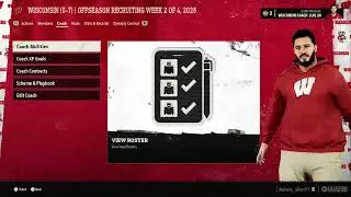 cfb 26 coaching carousel first day at Wisconsin