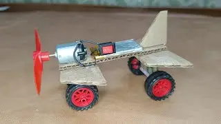 Cardboard Making Best Helicopter Car at Home - How to Make Powerful Motor Fan Helicopter Car 