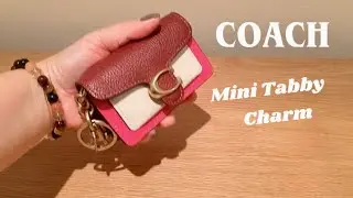 What Fits Inside Coach Mini Tabby Bag Charm?! 