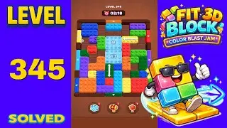 Fit Block 3D &ndash; Level 345 | Walkthrough Fast & Clean Solution