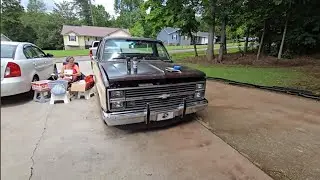Painting the Grill and Headlight Bezels on 1984 Chevy C10 truck 
