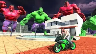 Franklin Saving His House From Hulk's Team &ndash; INDIAN BIKE DRIVING 3D