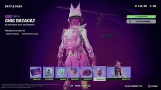 How to Unlock Chic Ratacat back bling style in Fortnite | Battle Pass Page 2
