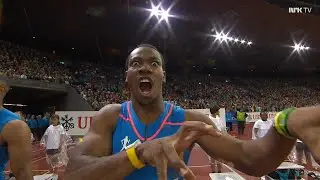 2012 Zurich DL Mens 100m Yohan Blake 9.76s Meeting Record