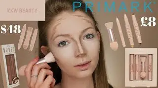 TESTING NEW PRIMARK MAKEUP NUDES COLLECTION KKW DUPE | Olivia Grace