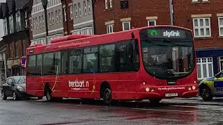 **DODGY IDLE** Ride on trentbarton Wright Eclipse Urban 703 (FJ58 KJU) SkyLink Nottingham