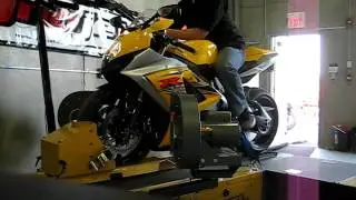 2007 GSXR 1000 dyno run with M4 exhaust