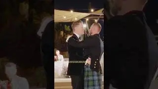 Singing to each other during first dance. #arizonaweddingvideographer #gaywedding #lgtbq #ladygaga