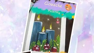 Gouache painting for beginners 🎨🖌️#gouachepainting #gouachepaintingideas #art #easyart #paintings 