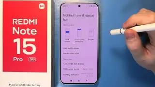 Redmi Note 15 Pro 5G &mdash; Как включить/отключить плавающие уведомления